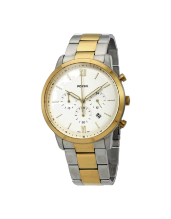 Fossil FS5385 – Men's Watch Quartz, Silver X Gold