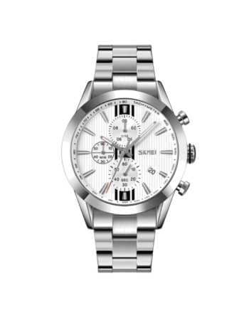 Skmei 9302SI – Men’s Watch Quartz, Silver