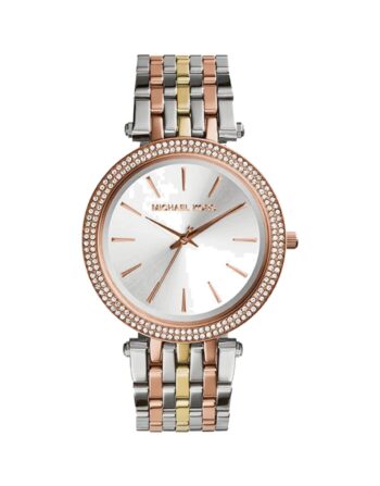 Michael Kors MK 3203 – Ladies Watch Quartz, Silver X Gold