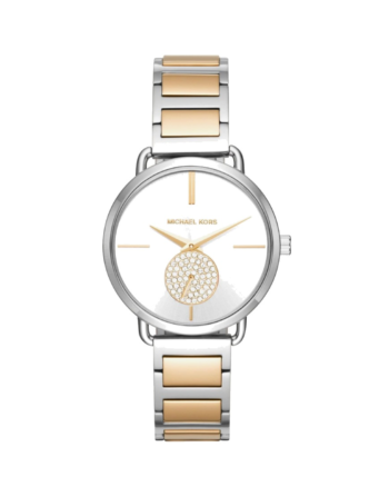 Michael Kors MK 3679 – Ladies Watch Quartz, Silver X Gold