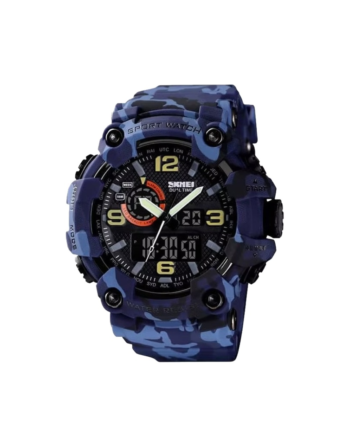 Skmei 1520CMBU – Men’s Watch Quartz, camo blue