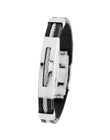 Invicta 35410 – 35410 Bracelet, Black & Silver