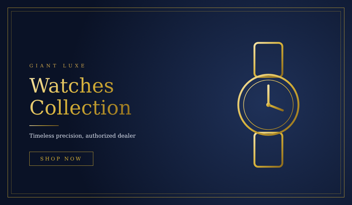 giant luxe watches banner
